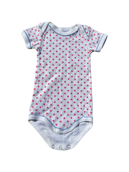A White Short Sleeve Bodysuits from Petit Bateau in size 0-3M for neutral. (Front View)