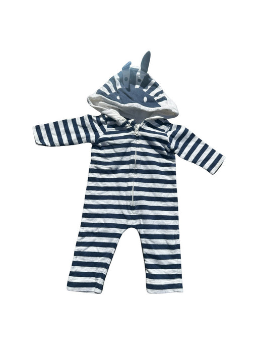 A Navy Onesies from Seed in size 0-3M for neutral. (Front View)