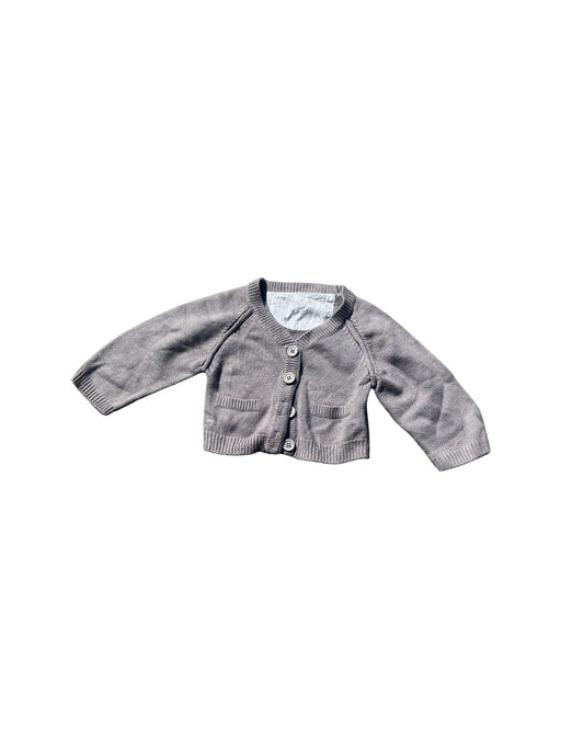 A Grey Cardigans from Château de Sable in size 3-6M for neutral. (Front View)