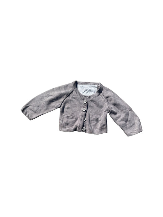 A Grey Cardigans from Château de Sable in size 3-6M for neutral. (Front View)