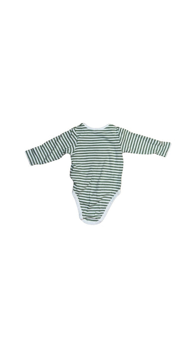 A Green Long Sleeve Bodysuits from Mori in size 6-12M for neutral. (Back View)