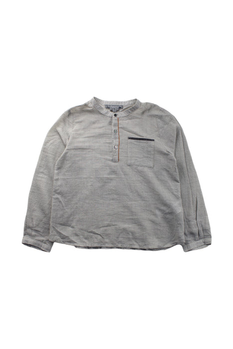 A Grey Long Sleeve Shirts from Bonpoint in size 6T for boy. (Front View)