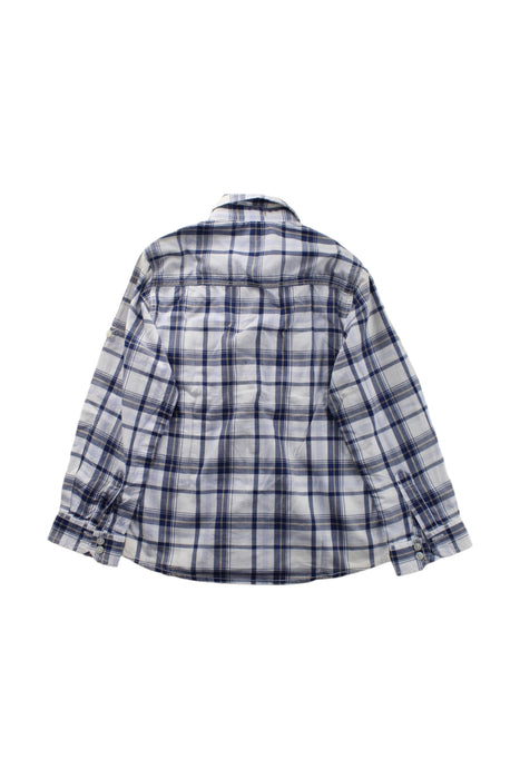 A Blue Long Sleeve Shirts from Mayoral in size 5T for boy. (Back View)