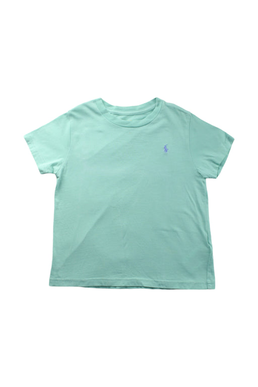 A Green Short Sleeve T Shirts from Polo Ralph Lauren in size 5T for neutral. (Front View)