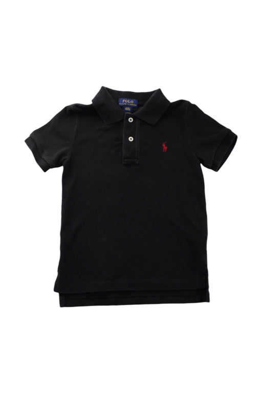 A Black Short Sleeve Polos from Polo Ralph Lauren in size 3T for boy. (Front View)