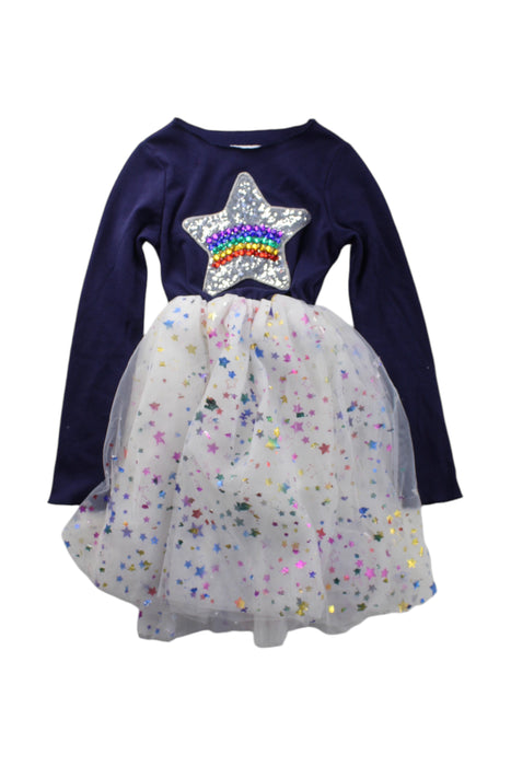 A Multicolour Long Sleeve Dresses from Lola + The Boys in size 4T for girl. (Front View)
