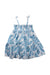 A Blue Sleeveless Dresses from Janie & Jack in size 3T for girl. (Front View)