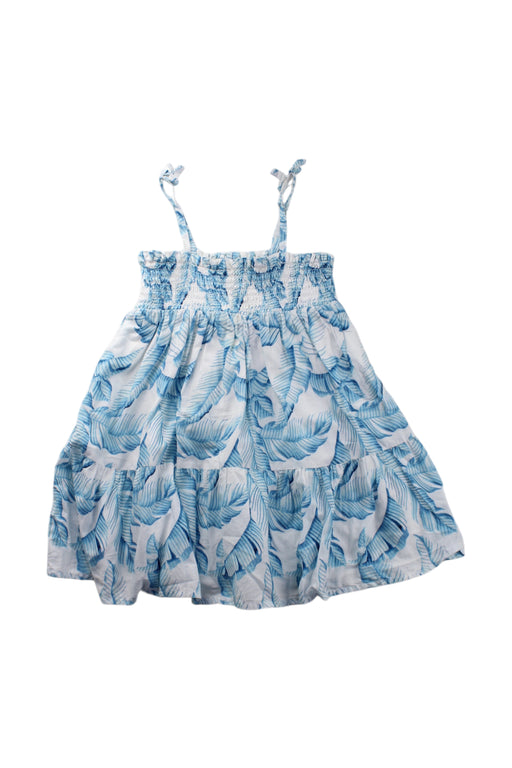 A Blue Sleeveless Dresses from Janie & Jack in size 3T for girl. (Front View)