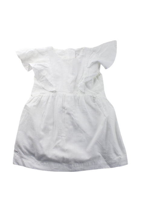 A White Short Sleeve Dresses from Chateau de Sable in size 2T for girl. (Front View)
