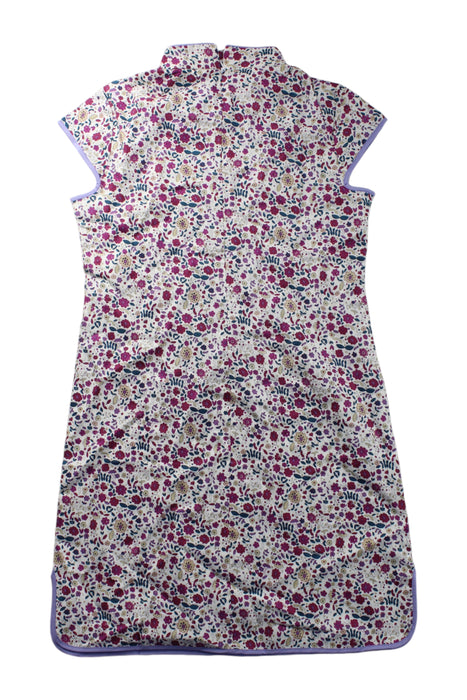 A Multicolour Sleeveless Dresses from Bimbo Concept in size 5T for girl. (Back View)