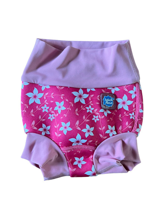 A Pink Swim Diapers from Splash About in size 0-3M for girl. (Front View)
