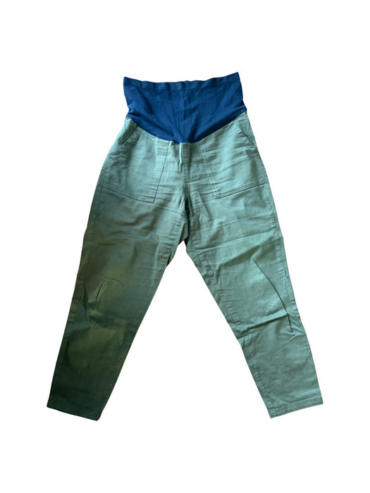 A Green Jeggings from Gennie's in size M for maternity. (Front View)