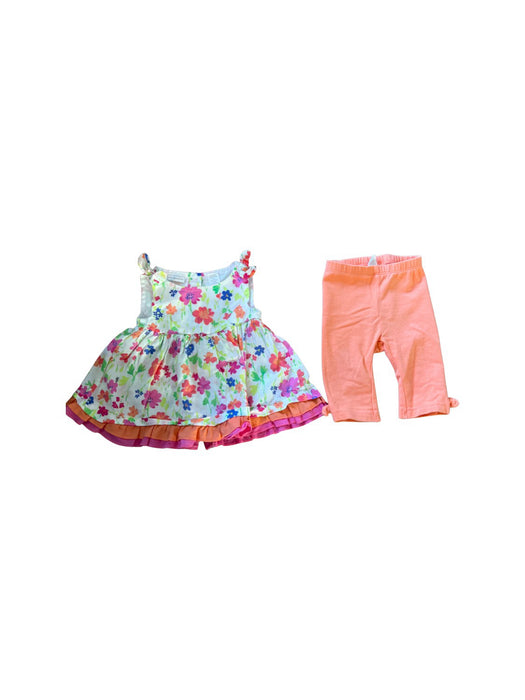 A Peach Dress Sets from First Impressions in size 3-6M for girl. (Front View)