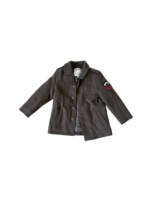 A Grey Coats from Appaman in size 3T for boy. (Front View)