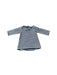A Navy Long Sleeve Dresses from Jacadi in size 6-12M for girl. (Back View)