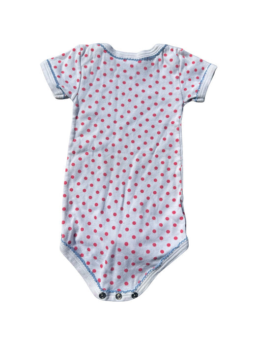 A White Short Sleeve Bodysuits from Petit Bateau in size 0-3M for neutral. (Back View)