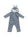 A Navy Onesies from Seed in size 0-3M for neutral. (Back View)