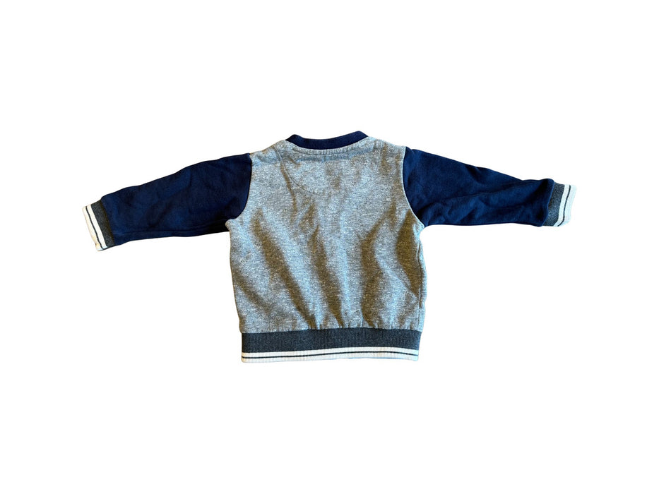 A Grey Cardigans from Chickeeduck in size 18-24M for boy. (Back View)