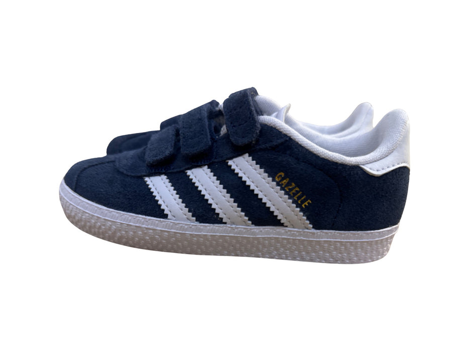 A Navy Sneakers from Adidas in size 3T for boy. (Back View)