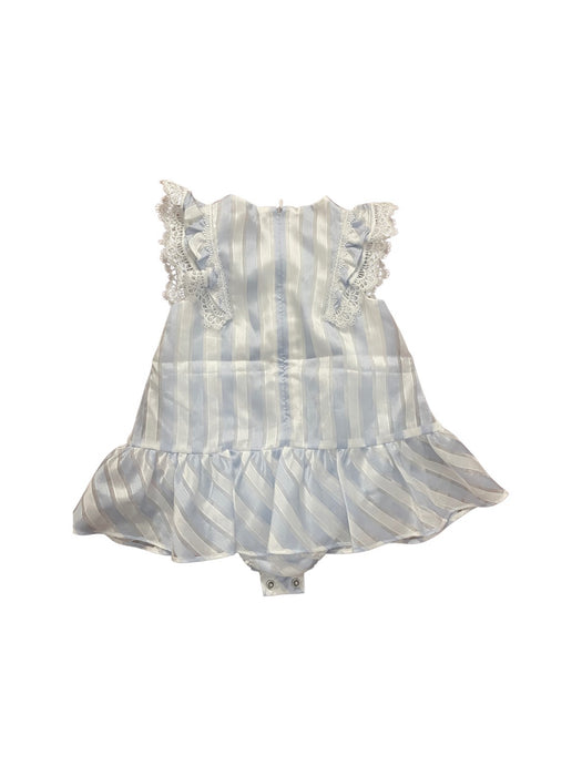 A Blue Sleeveless Rompers from Nicholas & Bears in size 6-12M for girl. (Back View)