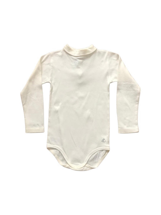 A White Long Sleeve Bodysuits from Petit Bateau in size 3T for neutral. (Back View)