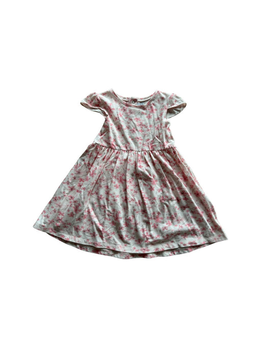 A Pink Short Sleeve Dresses from Petit Bateau in size 6T for girl. (Front View)