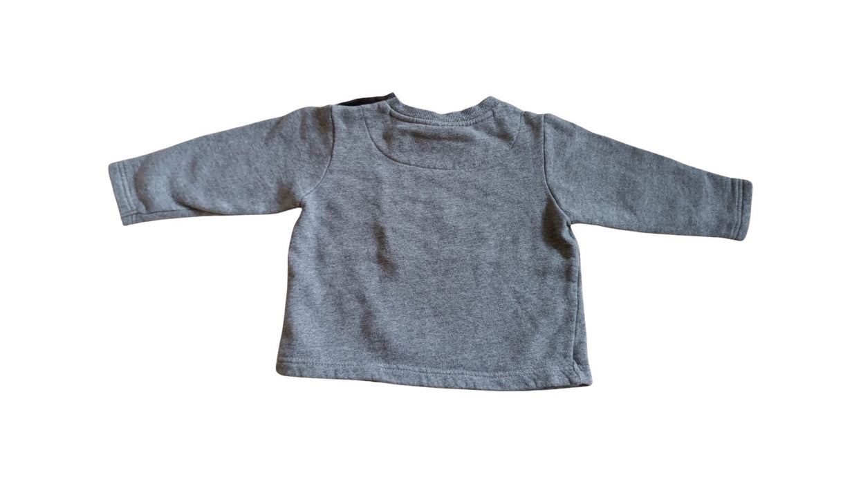 A Grey Crewneck Sweatshirts from Chickeeduck in size 18-24M for boy. (Back View)