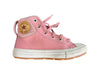 A Pink Sneakers from Converse in size 10Y for girl. (Front View)