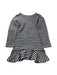 A Navy Long Sleeve Dresses from Seed in size 8Y for girl. (Back View)