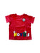 A Red Short Sleeve T Shirts from Miki House in size 6T for boy. (Front View)