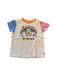 A White Short Sleeve T Shirts from Miki House in size 6T for neutral. (Front View)