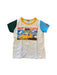 A White Short Sleeve T Shirts from Miki House in size 6T for boy. (Front View)