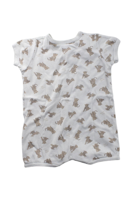 A White Short Sleeve Rompers from Petit Bateau in size 3-6M for neutral. (Back View)