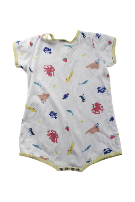 A Multicolour Short Sleeve Rompers from Petit Bateau in size 3-6M for neutral. (Back View)