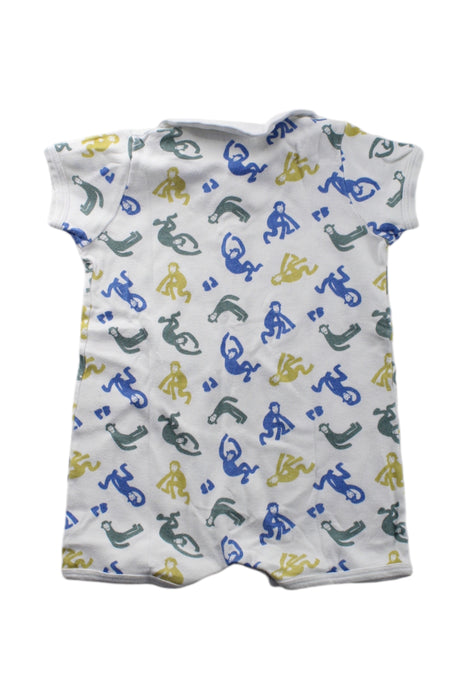 A Multicolour Short Sleeve Rompers from Petit Bateau in size 3-6M for neutral. (Back View)