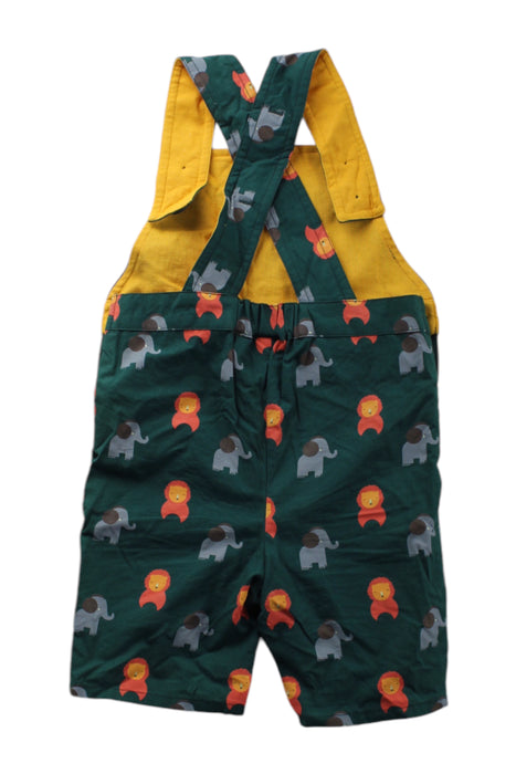 A Multicolour Overall Shorts from Little Green Radicals in size 6-12M for neutral. (Back View)