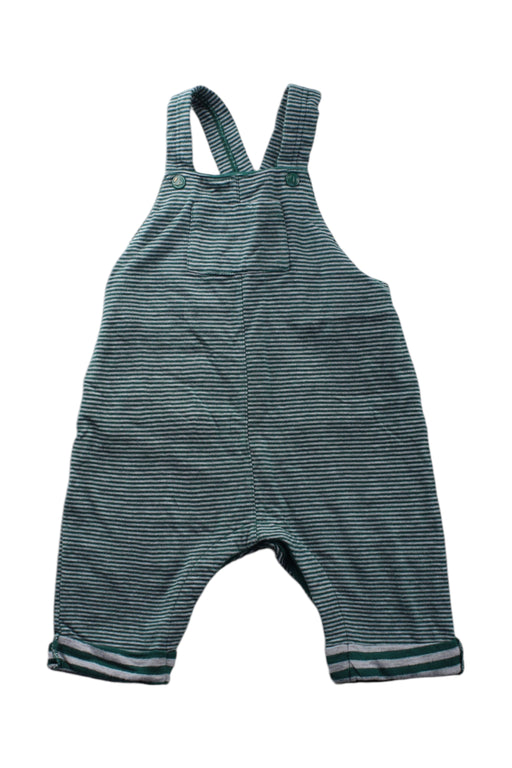 A Green Long Overalls from Petit Bateau in size 6-12M for neutral. (Front View)