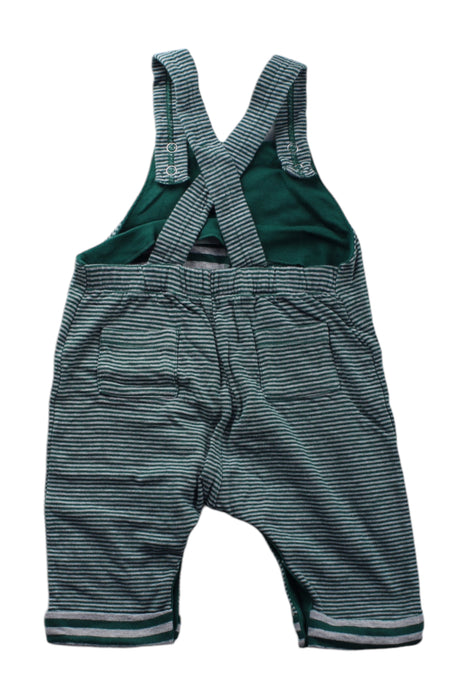 A Green Long Overalls from Petit Bateau in size 6-12M for neutral. (Back View)