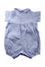 A Blue Short Sleeve Rompers from Rachel Riley in size 6-12M for neutral. (Back View)