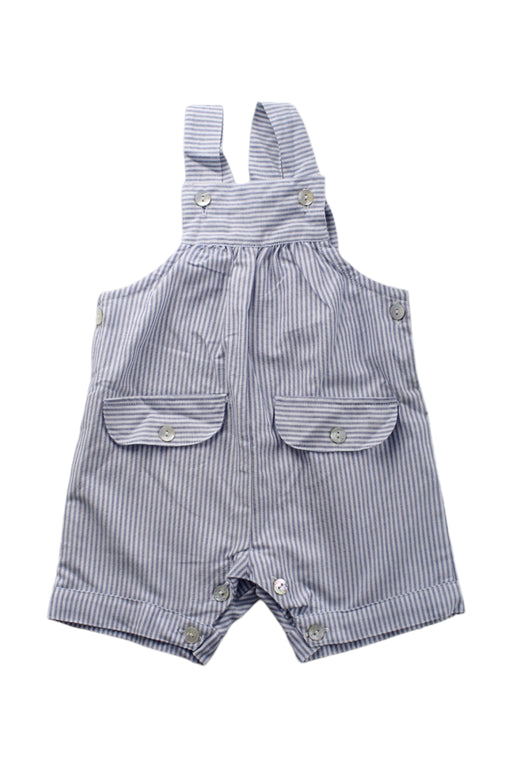 A Blue Overall Shorts from Benedita in size 6-12M for neutral. (Front View)