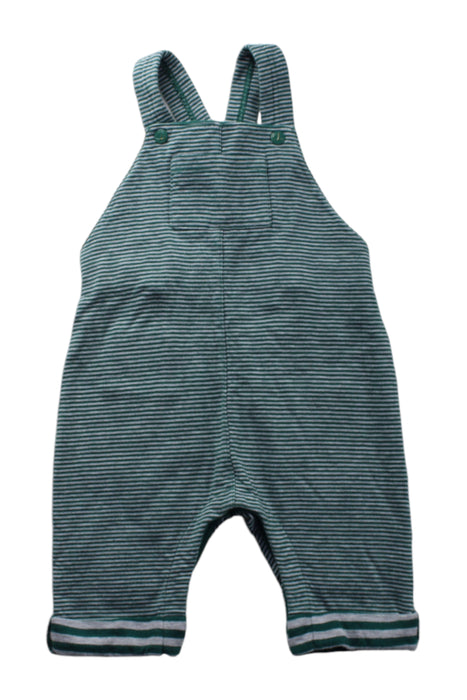 A Green Long Overalls from Petit Bateau in size 6-12M for neutral. (Front View)