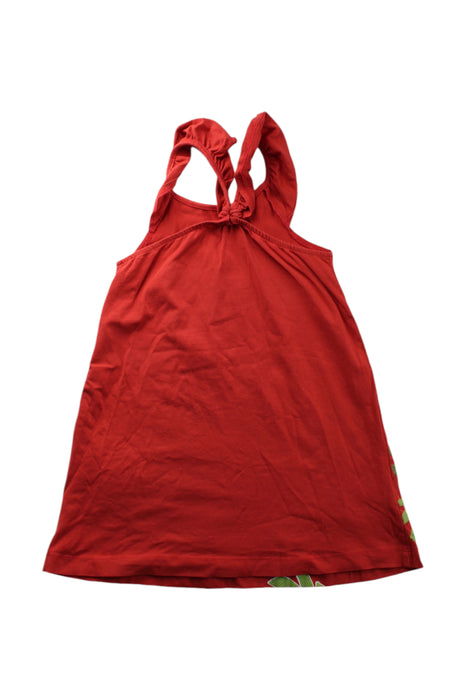 A Red Sleeveless Dresses from Mayoral in size 8Y for girl. (Back View)