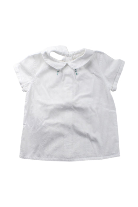 A White Short Sleeve Tops from Mayoral in size 6-12M for neutral. (Front View)