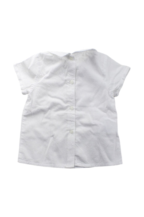 A White Short Sleeve Tops from Mayoral in size 6-12M for neutral. (Back View)