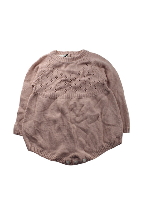 A Pink Long Sleeve Rompers from Olivier London in size 3T for neutral. (Front View)