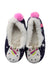 A Navy Slippers from Joules in size 6T for girl. (Back View)