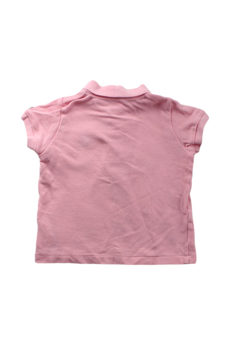 A Pink Short Sleeve Polos from Miki House in size 12-18M for neutral. (Back View)