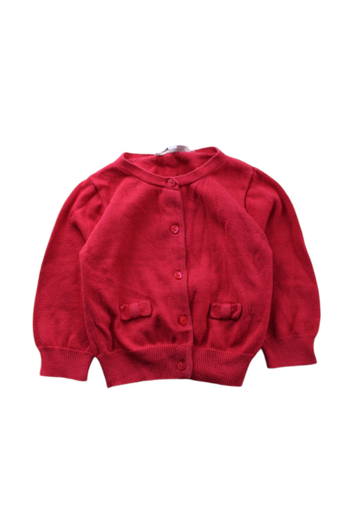 A Red Cardigans from Jacadi in size 6-12M for neutral. (Front View)