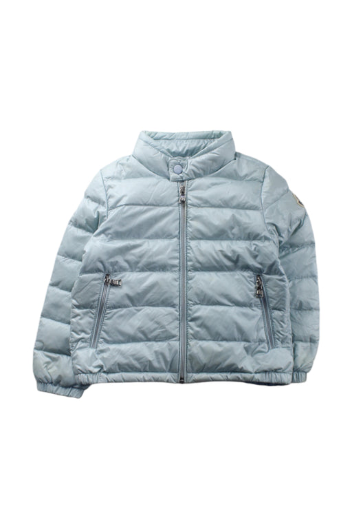 A Blue Puffer/Quilted Coats & Outerwear from Moncler in size 12-18M for neutral. (Front View)