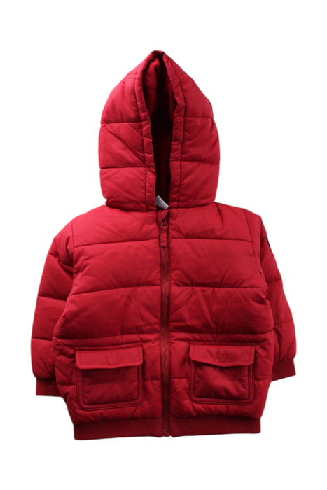 A Red Puffer/Quilted Coats & Outerwear from Petit Bateau in size 6-12M for neutral. (Front View)